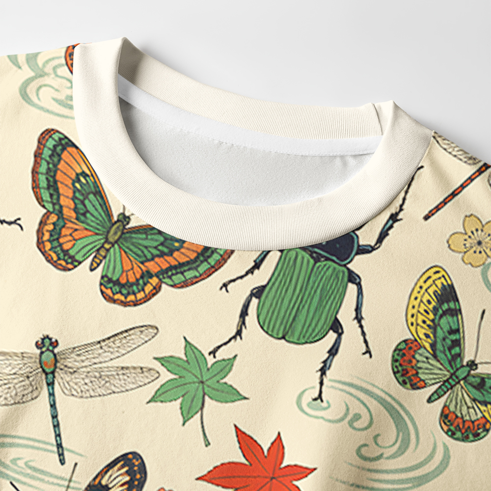 Tokyo-Tiger Insect World Eco-Friendly Long Sleeve T-Shirt
