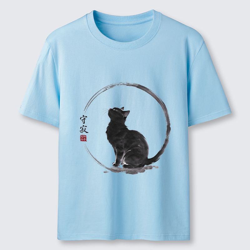 Tokyo-Tiger Traditional Zen Ink Cat Classic T-Shirt