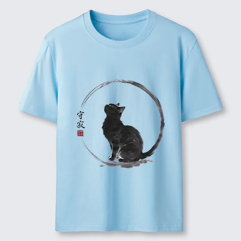 Tokyo-Tiger Traditional Zen Ink Cat Classic T-Shirt
