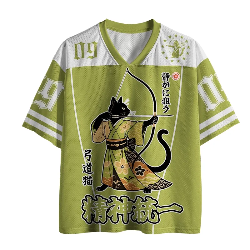 Tokyo-Tiger Japan Cat Archery Mesh Jersey