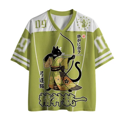 Tokyo-Tiger Japan Cat Archery Mesh Jersey