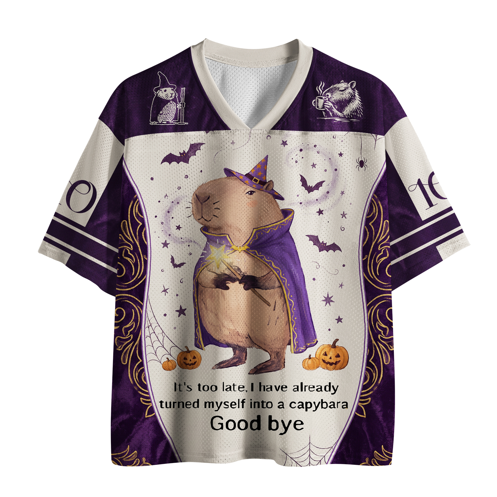 Tokyo-Tiger Funny Wizard Capybara Mesh Jersey