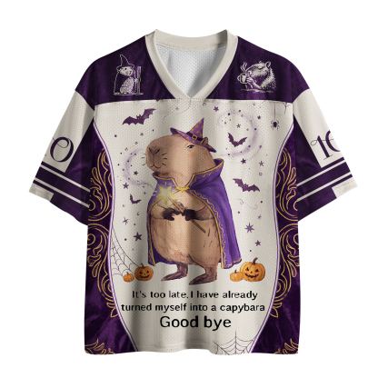 Tokyo-Tiger Funny Wizard Capybara Mesh Jersey