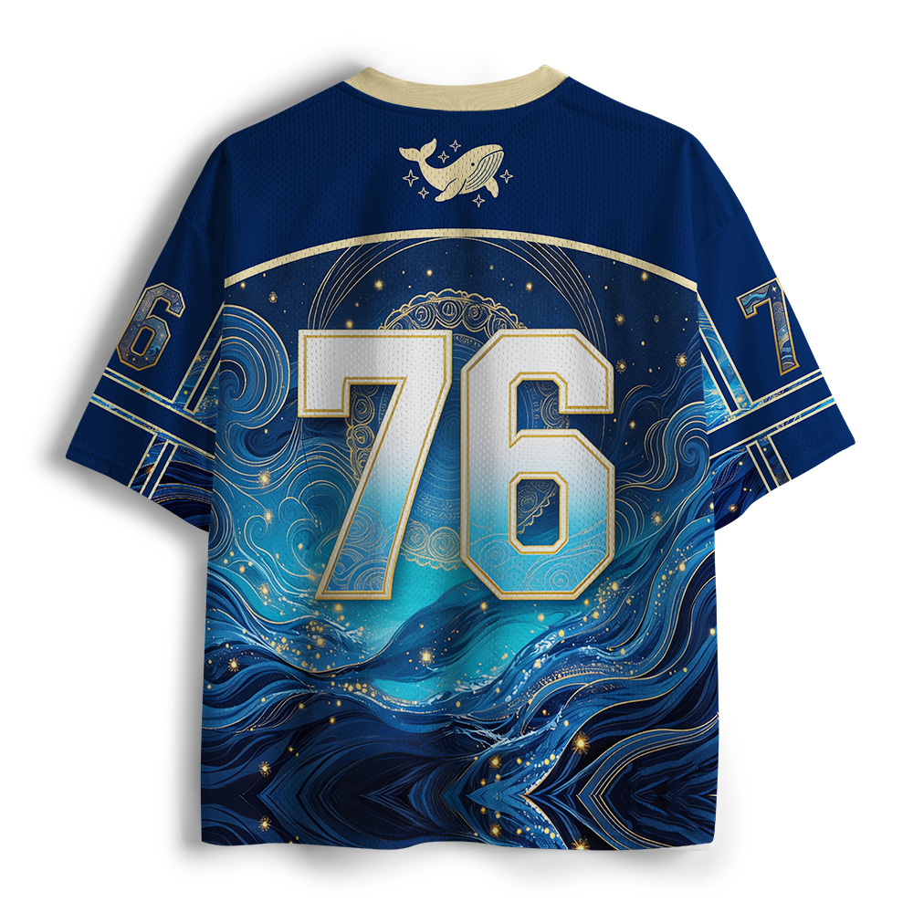 Tokyo-Tiger Cosmic Oceanic Whale Mesh Jersey