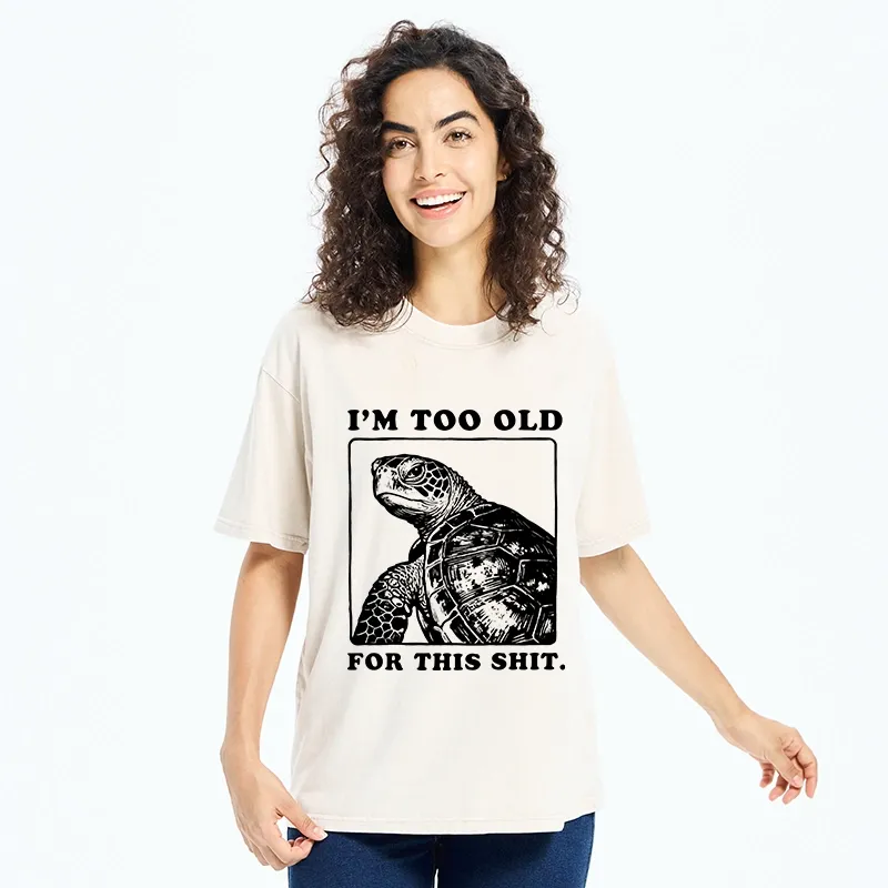 Tokyo-Tiger Turtle I Quit Meme Energy Washed T-Shirt