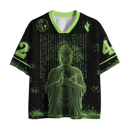Tokyo-Tiger Neon Buddha Of The Future Mesh Jersey