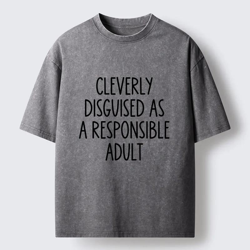 Tokyo-Tiger Funny Adult Mode Meme Washed T-Shirt
