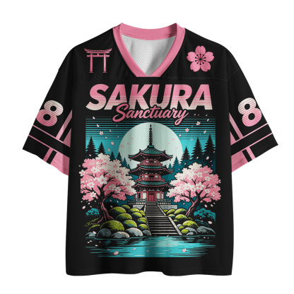 Tokyo-Tiger SAKURA Sanctuary Mesh Jersey