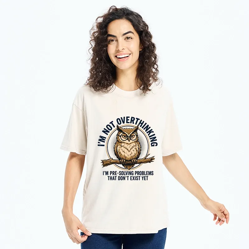 Tokyo-Tiger Overthink Master Owl Washed T-Shirt