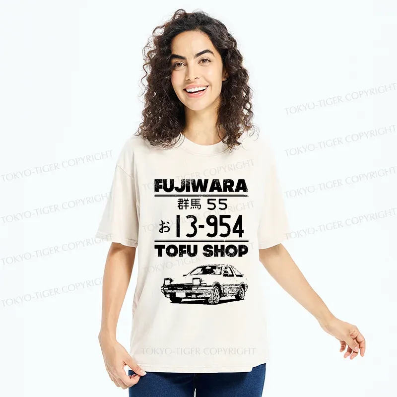 Tokyo-Tiger Vintage Fujiwara Car Washed T-Shirt