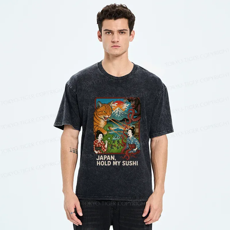 Tokyo-Tiger Monster War Washed T-Shirt