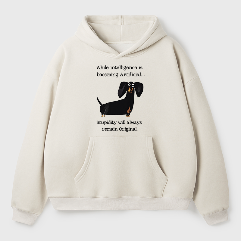 Tokyo-Tiger Dachshund Real Humor Funny Meme Adult Fleece Hoodie