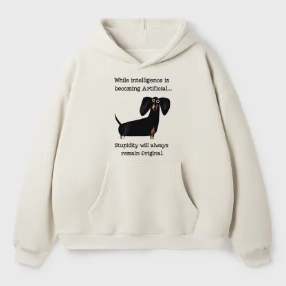 Tokyo-Tiger Dachshund Real Humor Funny Meme Adult Fleece Hoodie
