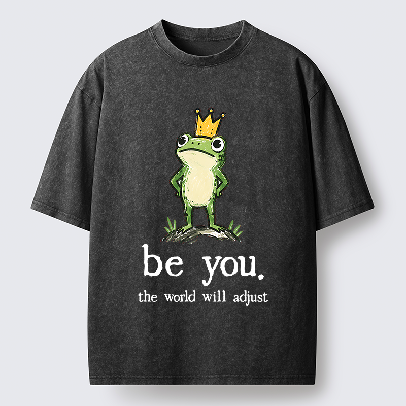 Tokyo-Tiger Confident Crown Frog Washed T-Shirt