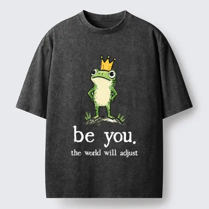 Tokyo-Tiger Confident Crown Frog Washed T-Shirt