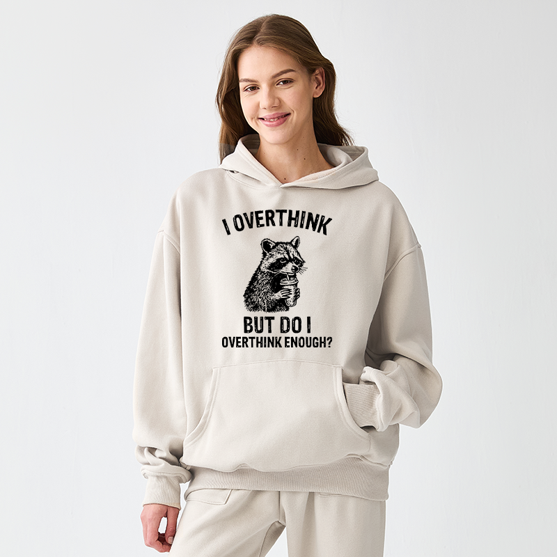Tokyo-Tiger Constant Overthinking Adult Fleece Hoodie