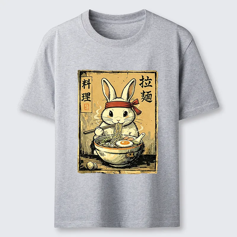 Tokyo-Tiger Cute Rabbit Eating Ramen Classic T-Shirt
