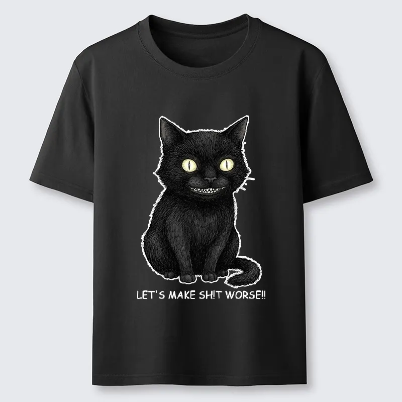 Tokyo-Tiger Mischief Black Cat Meme Classic T-Shirt