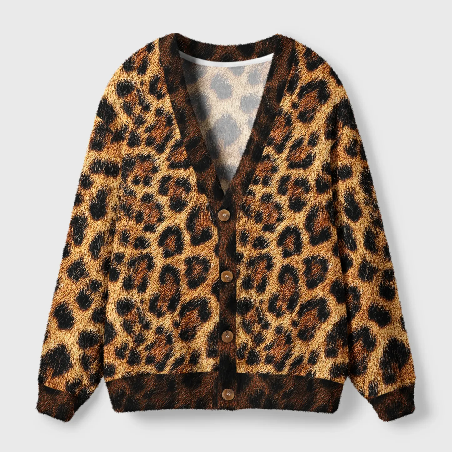 Tokyo-Tiger Savanna-Spirit Leopard Spots: The Wild Charm Ugly Cardigan Sweater Sale