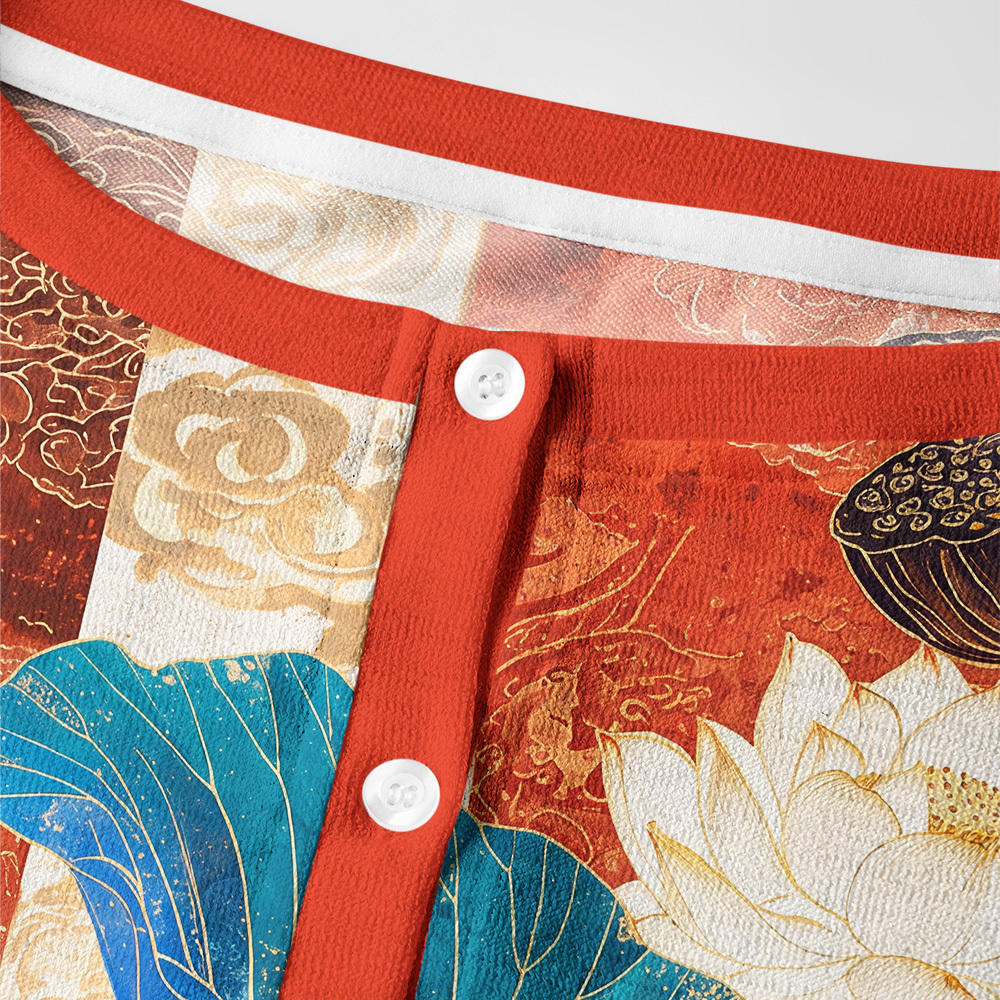Tokyo-Tiger Koi Among Brocade Lotus Women's Lightweight Cardigan