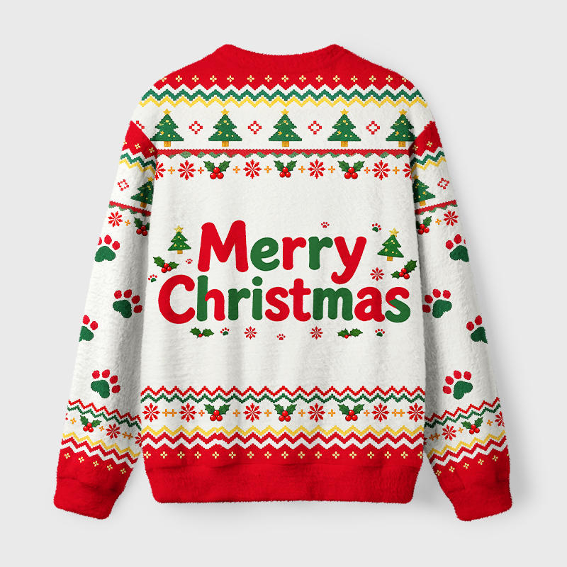 Tokyo-Tiger Funny Coffee Red Panda Fuzzy Christmas Ugly Sweatshirt