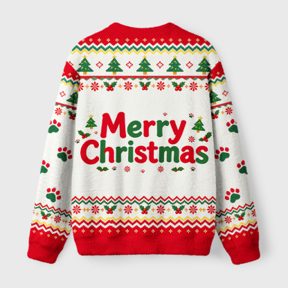 Tokyo-Tiger Funny Coffee Red Panda Fuzzy Christmas Ugly Sweatshirt