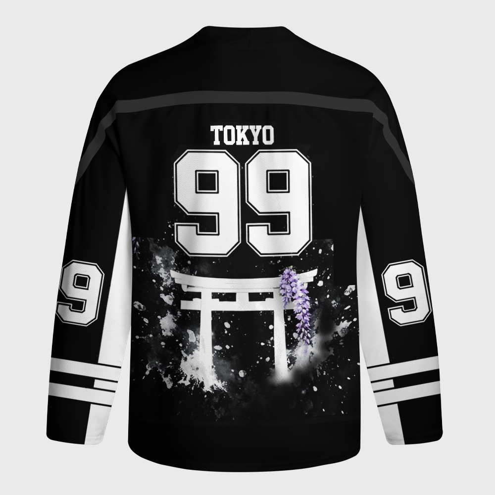 Tokyo-Tiger Wisteria Of Victory Long-Sleeve Hockey Jersey