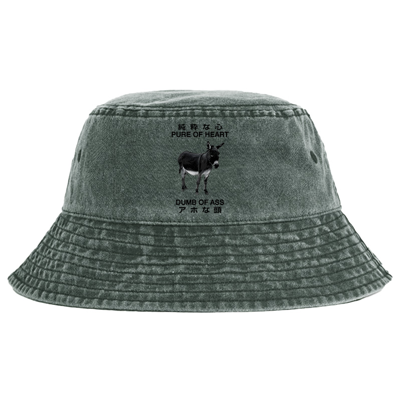Tokyo-Tiger Pure Of Heart Dumb Of Ass Washed Bucket Hat Sale