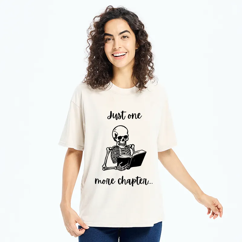 Tokyo-Tiger Skeleton Reading Washed T-Shirt