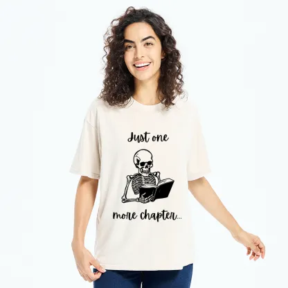 Tokyo-Tiger Skeleton Reading Washed T-Shirt