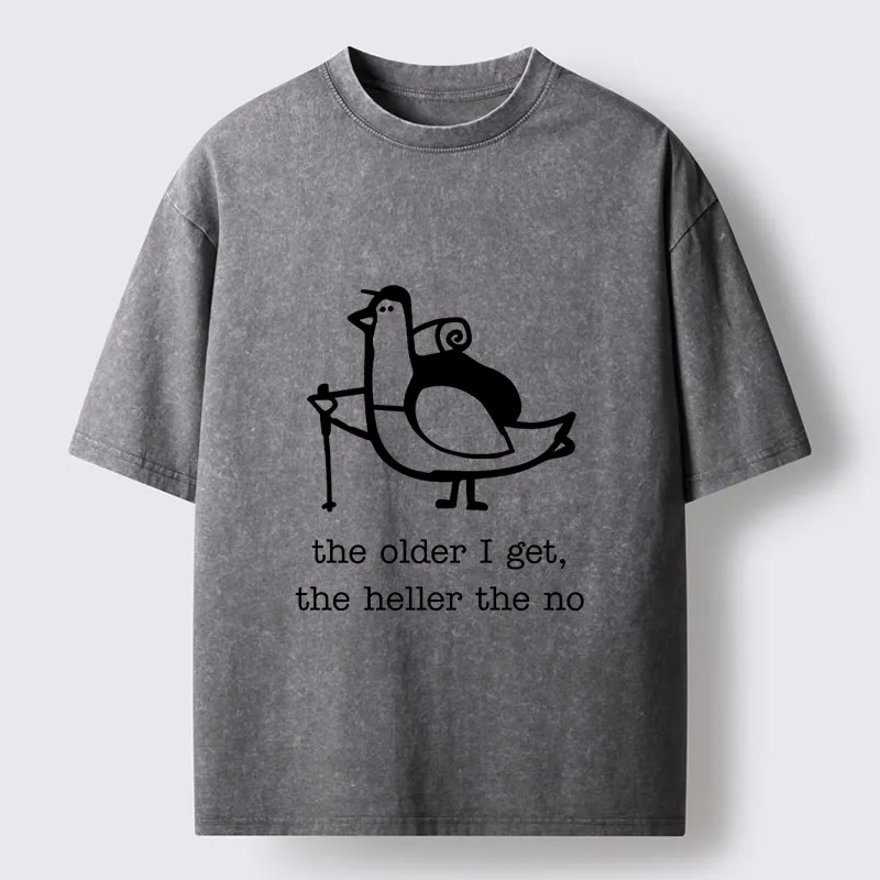 Tokyo‑Tiger Tired Aging Pigeon Washed T‑Shirt