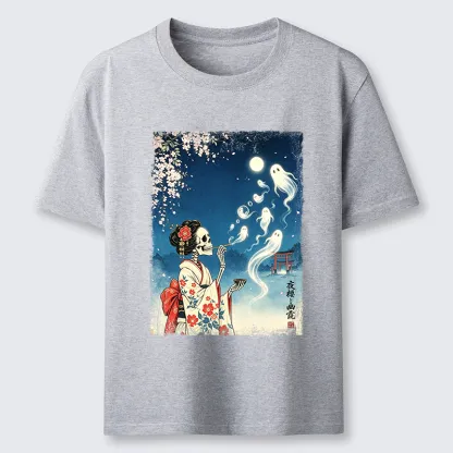 Tokyo-Tiger Moon Skeleton Ghost Classic T-Shirt