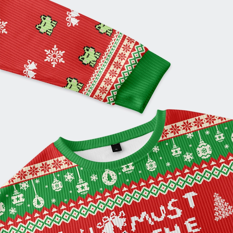 Tokyo-Tiger Accept Japanese Frog Christmas Ugly Sweatshirt