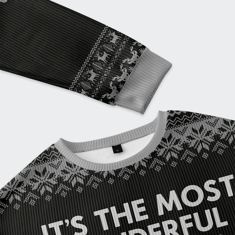 Tokyo-Tiger Most Wonderful Beer Time Christmas Ugly Sweatshirt