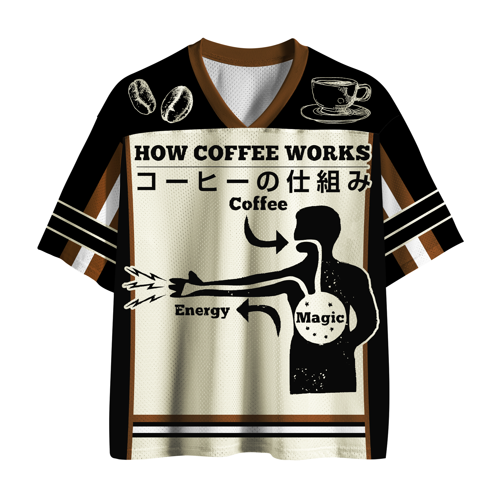 Tokyo-Tiger Coffee:Magic&Energy Mesh Jersey