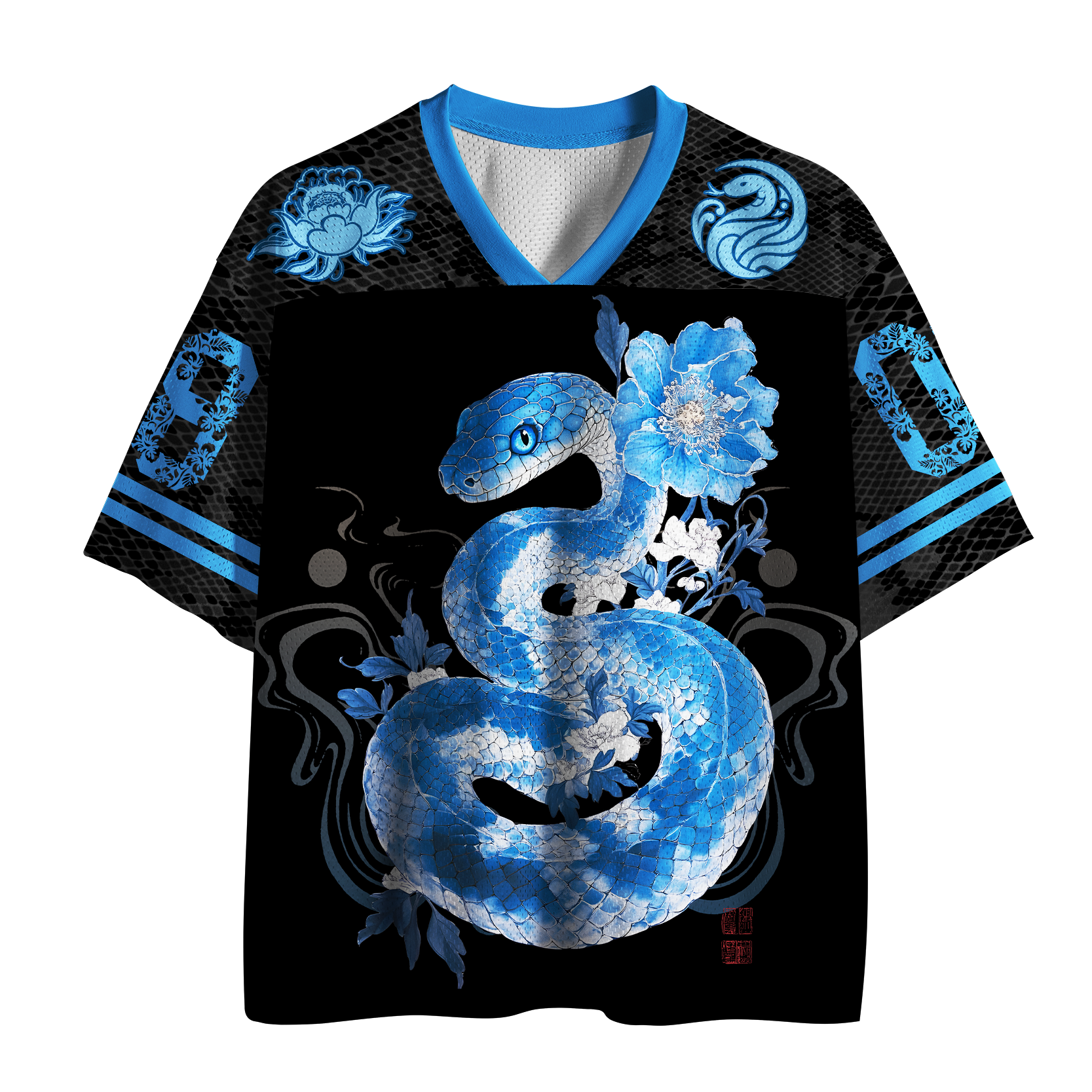 Tokyo-Tiger Ice Viper&Bloom Mesh Jersey