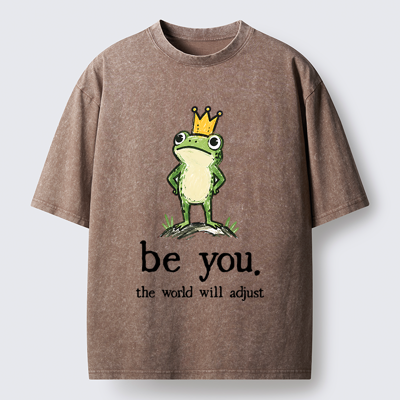 Tokyo-Tiger Confident Crown Frog Washed T-Shirt