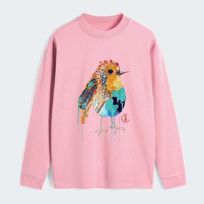 Tokyo‑Tiger Sparkly Wild Bird Classic Long Sleeve T-Shirt