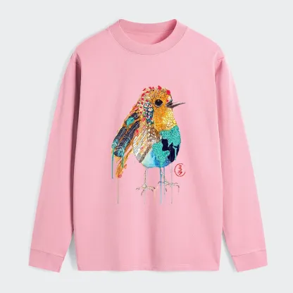 Tokyo‑Tiger Sparkly Wild Bird Classic Long Sleeve T-Shirt