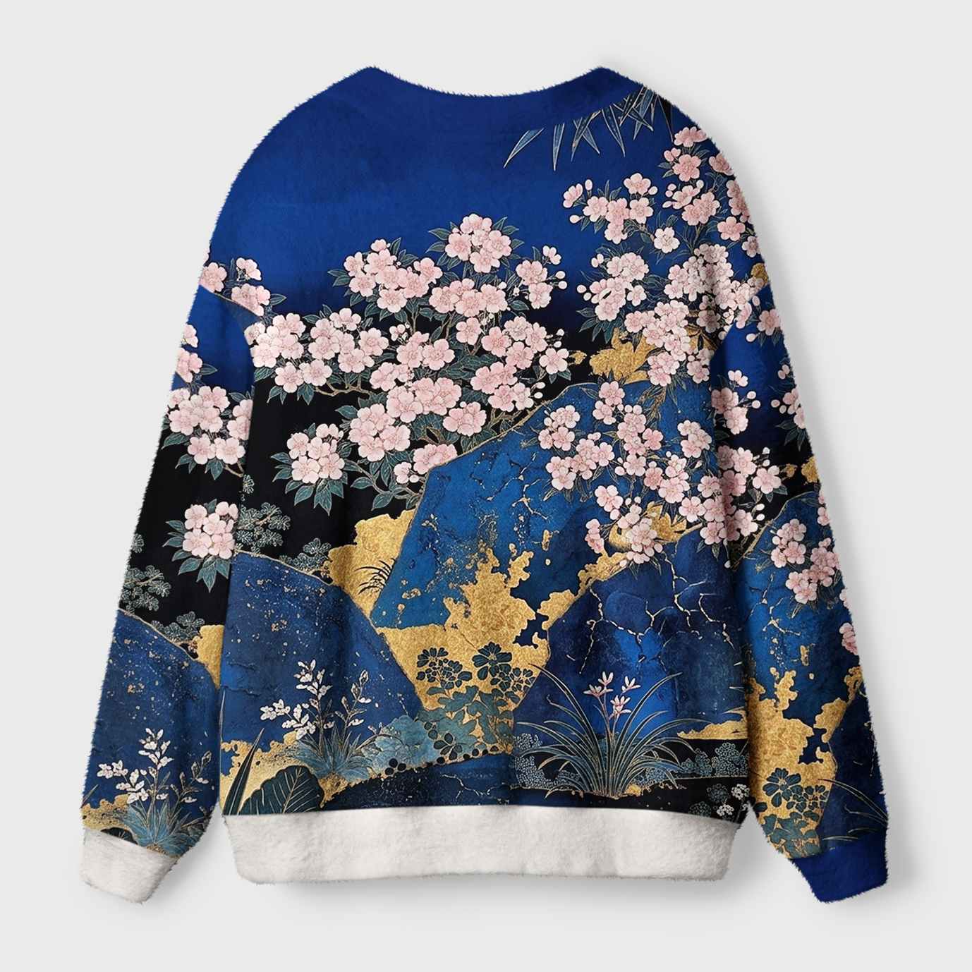Tokyo-Tiger Graceful Beauty In An Oriental Garden Ugly Cardigan Sweater