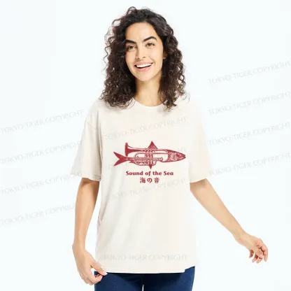 Tokyo-Tiger Sound Of The Sea Washed T-Shirt