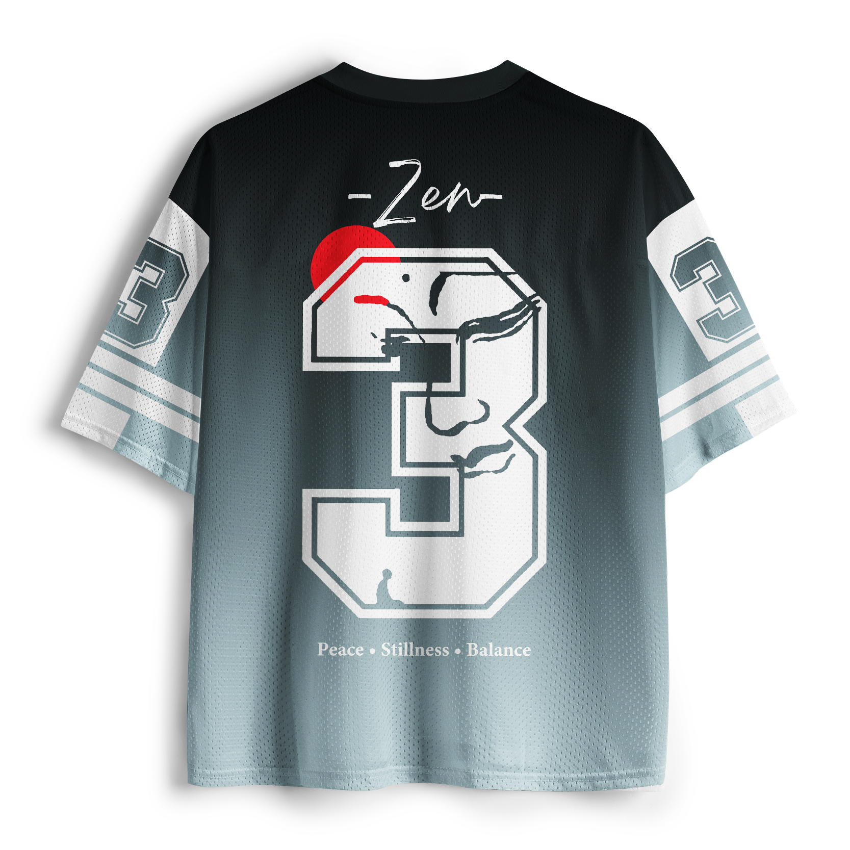 Tokyo-Tiger Inner Peace Calligraphy Mesh Jersey