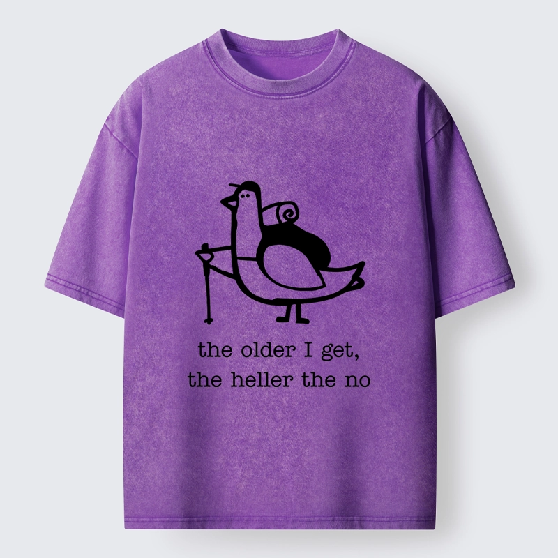 Tokyo‑Tiger Tired Aging Pigeon Washed T‑Shirt