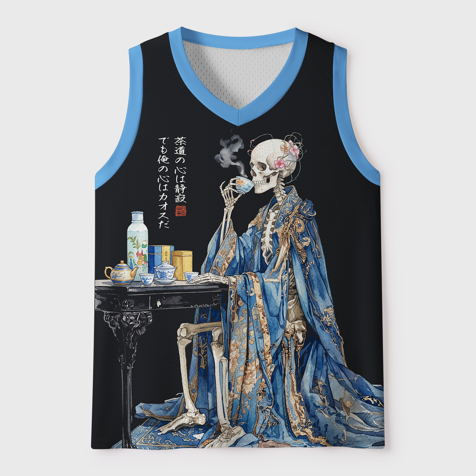 Tokyo-Tiger The Skeleton’s Heart Is Chaotic Mesh Tank Top