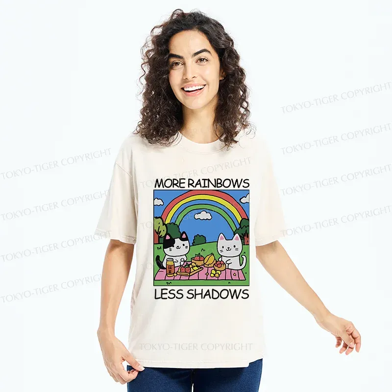 Tokyo-Tiger More Rainbows Less Shadows Washed T-Shirt