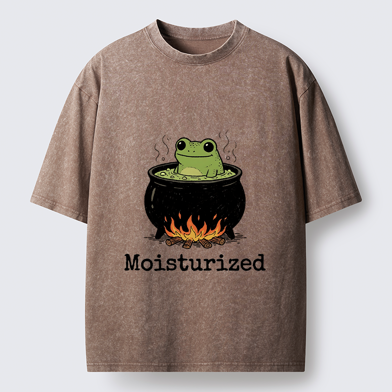 Tokyo-Tiger Funny Frog In A Pot Meme Washed T-Shirt