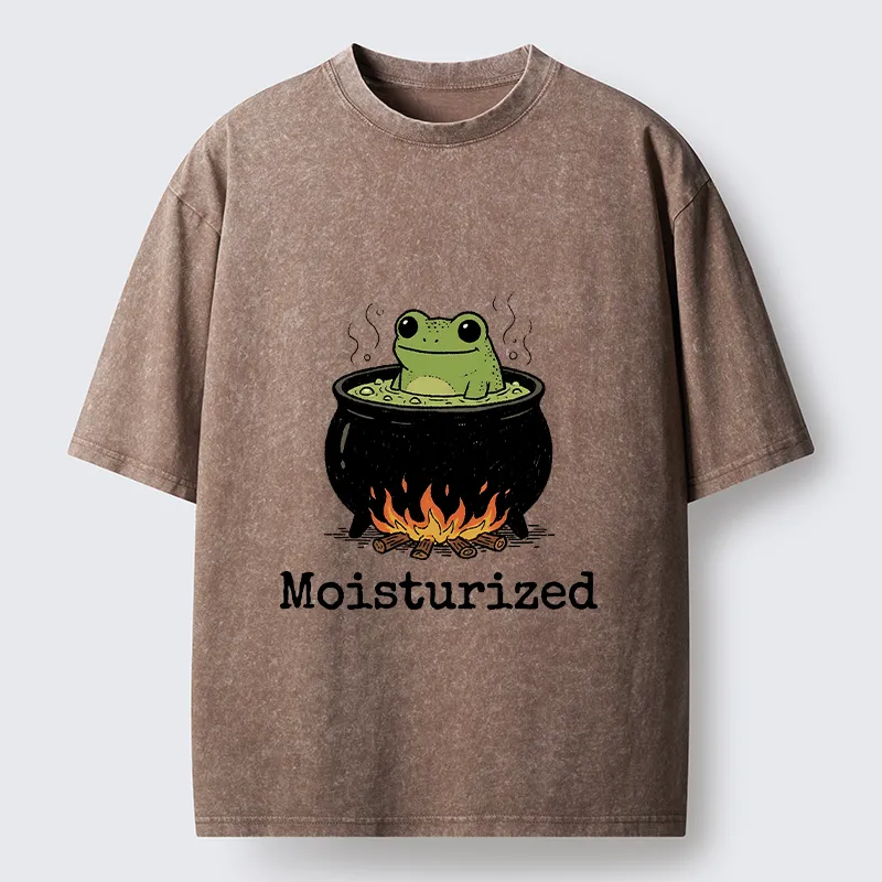 Tokyo-Tiger Funny Frog In A Pot Meme Washed T-Shirt