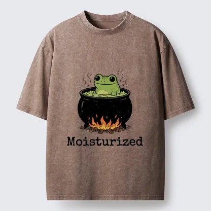 Tokyo-Tiger Funny Frog In A Pot Meme Washed T-Shirt