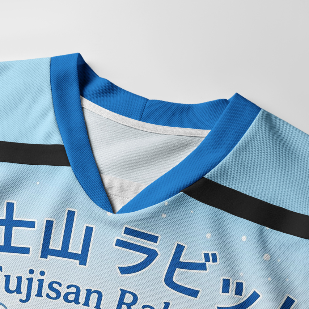 Tokyo-Tiger Japanese Ukiyo-e Mount Fuji Rabbit Long-Sleeve Hockey Jersey