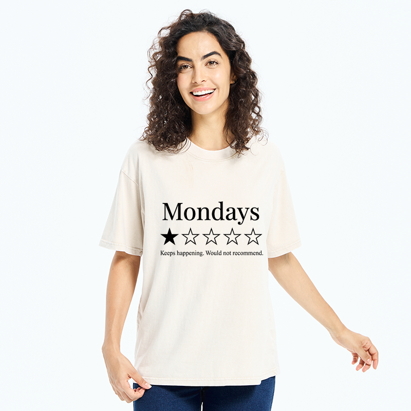 Tokyo-Tiger Funny Monday Review Meme Washed T-Shirt